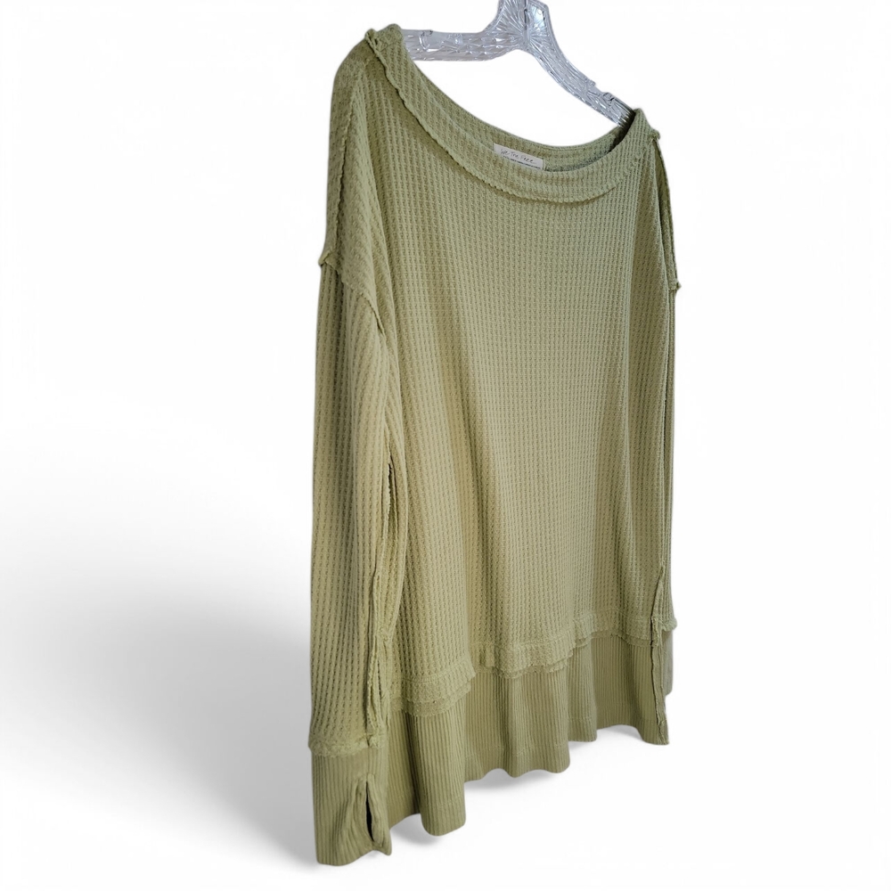We The Free Shirt XS Green Tunic Top North Slope Thermal   Thumbhole Slouch Fit‎ - Picture 2 of 5